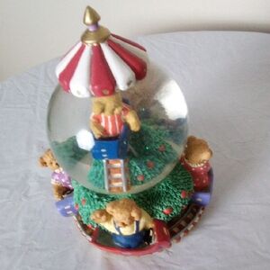 Colorful Carousel Snow Globe for Kids With Music